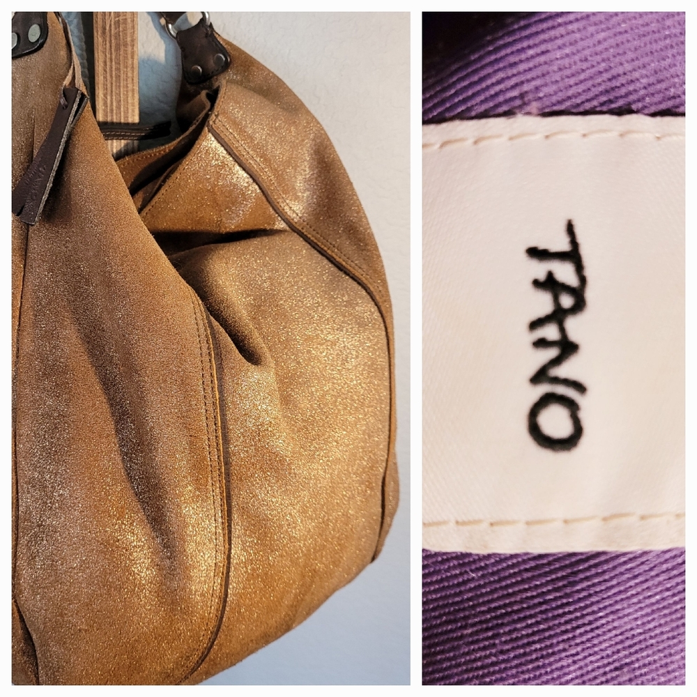 🔥TANO Shimmer Leather Bag